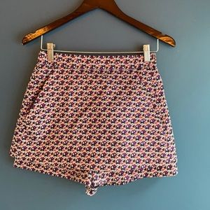 MAJE Floral skort with pockets